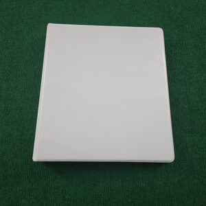 White 3 Ring Binder With Zippered Pouch And Coloring Supplies